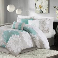 Комплект одеяла с цветочным принтом Madison Park Brianna и декоративных подушек Madison Park