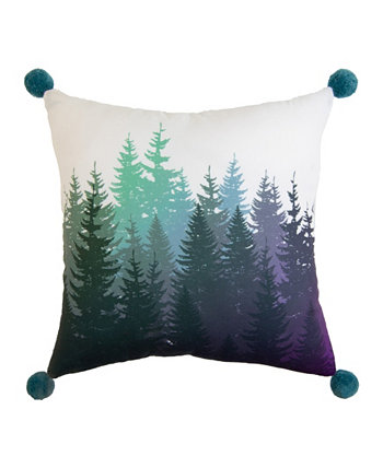 Bear Mountain Tree Square Decorative Pillow, 16" x 16" Donna Sharp