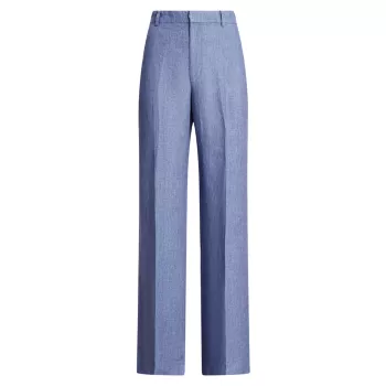 Льняные широкие брюки Delave Polo Ralph Lauren