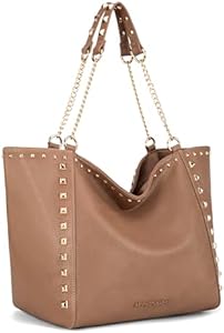 Montana West Large Tote Bag for Women Oversized Shoulder Purses with Chain Handbags Montana West