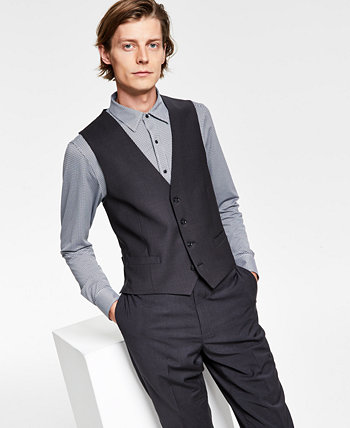Мужской облегающий шерстяной жилет из эластичной ткани Calvin Klein