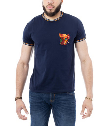 Мужская футболка с круглым вырезом и вышитым слоном X-Ray