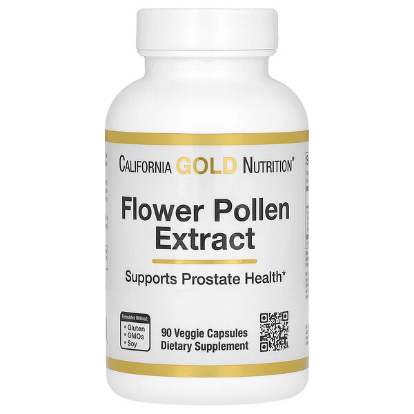 Экстракт цветочной пыльцы, 90 растительных капсул California Gold Nutrition