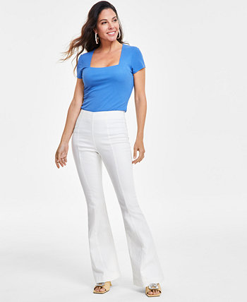 Women's High-Rise Pull-On Flare Jeans, Created for Macy's I.N.C. International Concepts