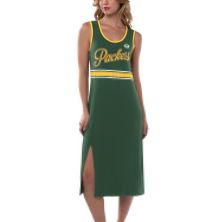 Женское платье макси G-III 4Her by Carl Banks Green Green Bay Packers Main Field Maxi In The Style