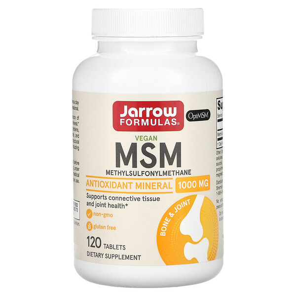 MSM - 1000 мг - 120 таблеток - Jarrow Formulas Jarrow Formulas