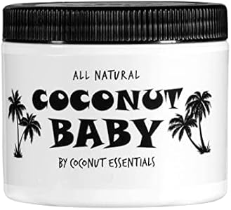 Coconut Baby Oil for Hair & Skin Care, Natural & Organic, Coconut Oil for Cradle Cap, and Infant Scalp Relief, Hair Oil for Adult and Newborn, Sensitive Skin Moisturizer - 2 fl oz Coconut Essentials