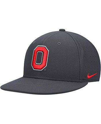 Мужская кепка антрацитового цвета Ohio State Buckeyes Aero True Baseball Performance Nike