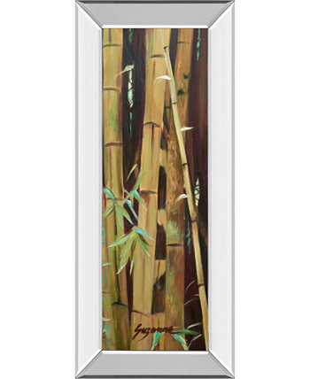 Бамбук Finale Il от Сюзанны Уилкинс, настенное искусство с принтом в зеркальной раме - 18 x 42 дюйма Classy Art