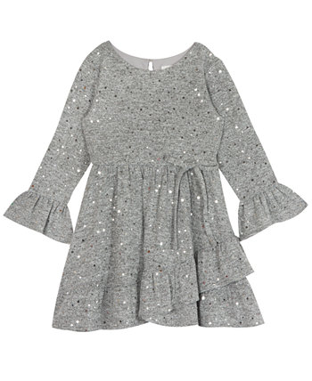 Rare Edition Toddler Girls Disco Dot Hachi Ruffle Платье с запахом и юбкой для девочек Rare Editions