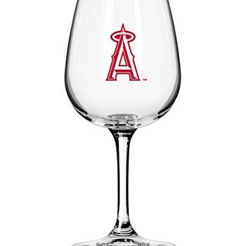 Los Angeles Angels Logo 12oz. Stemmed Wine Glass Logo Brand