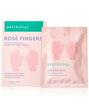 Обновляющая маска для рук Rosé Fingers Patchology