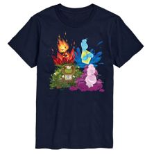 Disney's Elemental Big & Tall Group Graphic Tee Licensed Character