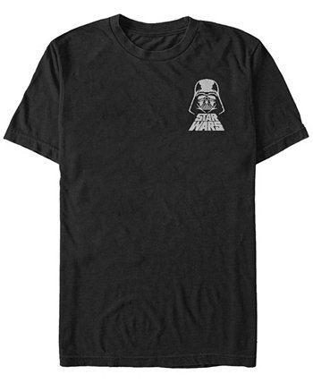 Мужская футболка с коротким рукавом с логотипом на груди и шлемом Дарта Вейдера Star Wars FIFTH SUN