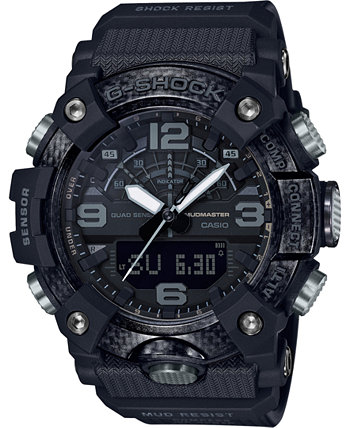 Мужские аналоговые цифровые часы Mudmaster с черным ремешком 53 мм G-Shock
