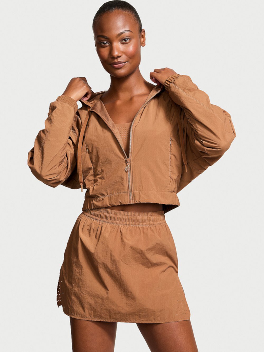 New Style! Parachute Cropped Weekender Jacket Victoria's Secret