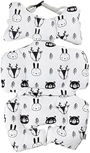 Toddler Car Seat Insert, KAKIBLIN Baby Stroller Liner Head and Body Support Pillow, Toddler Seat Pad Carseat Neck Support Cushion for Toddler KAKIBLIN