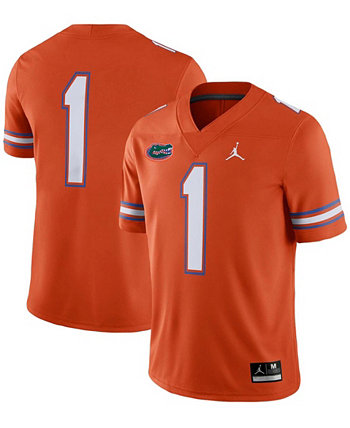 Мужская футболка № 1 Orange Florida Gators Alternate Game Jersey Jordan