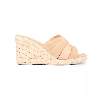Gilian Interwoven Leather Wedge Sandals Vince