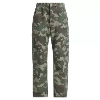 Marcelle Camo Low-Rise Cargo Pants Citizens Of Humanity