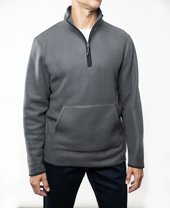 Men's Polar Fleece Quarter Zip Sweatshirt Lazer