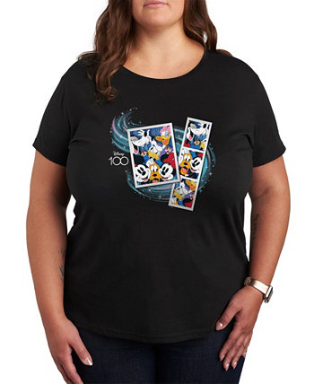 Модная футболка больших размеров Air Waves с рисунком Микки и друзей Диснея Hybrid Apparel
