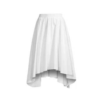 Асимметричная юбка-миди из поплина MICHAEL Michael Kors