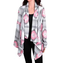 Women's, Open Front Long Sleeve Shawl Neck Cardigan, Well Collection Eggracks By Global Phoenix