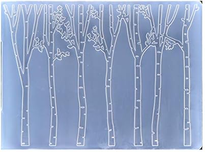 Tree Forest Plastic Embossing Folders for Card Making Scrapbooking and Other Paper Crafts KWELLAM