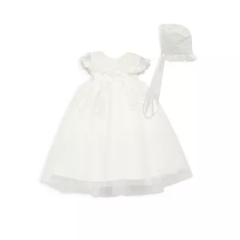 Baby Girl's Embroidered Tulle Dress Macis Design
