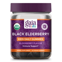 Black Elderberry Kids Daily Gummies (Жевательные конфеты) -- 40 Gummies Gaia Herbs