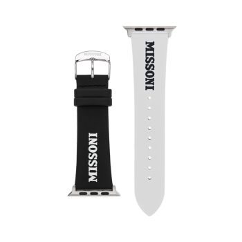 Apple Watch® Logo Leather Watch Strap/24MM Missoni