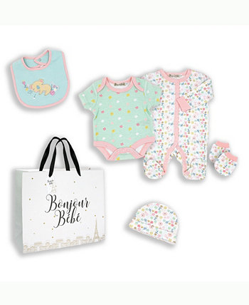 Baby Boys and Girls Koala Bear Layette Gift в сетчатой сумке, набор из 5 предметов Rock-A-Bye Baby Boutique
