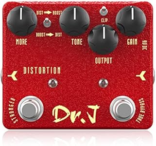 JOYO Bass Pedal of Overdrive Mic'd Tube Bass Amp Simulator Pedal Built-in DI & XLR Output for Effects Recording High-end Edition Dr.J Series (D53) JOYO