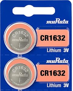 Литиевая монетная батарейка CR1632 3V, ёмкость 140mAh, рабочая температура от -30°C до +70°C Murata