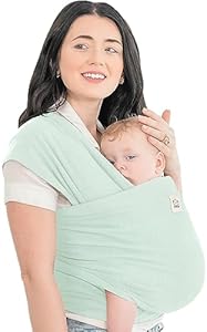 KeaBabies Baby Wrap Carrier - All in 1 Original Breathable Baby Sling, Lightweight,Hands Free Baby Carrier Sling, Baby Carrier Wrap, Baby Carriers for Newborn, Infant,Baby Wraps Carrier (Classic Gray) KeaBabies