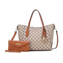 MKF Collection Gianna Vegan Leather Women’s Tote with matching Wallet by Mia K  2 Pieces MKF Collection