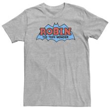 Классическая футболка с логотипом Big & Tall DC Comics Robin The Teen Wonder DC Comics