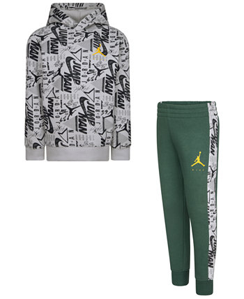 Little Boys Jumpman and Nike All-Over Print, 2-Piece Set Jordan