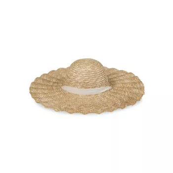 Соломенная шляпа с широкими полями Dolce с зубцами Lack of Color