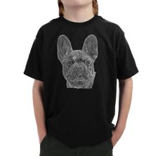 French Bulldog - Boy's Word Art T-shirt LA Pop Art