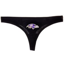 Женские черные спортивные трусики-стринги с логотипом Concepts Baltimore Ravens Unbranded