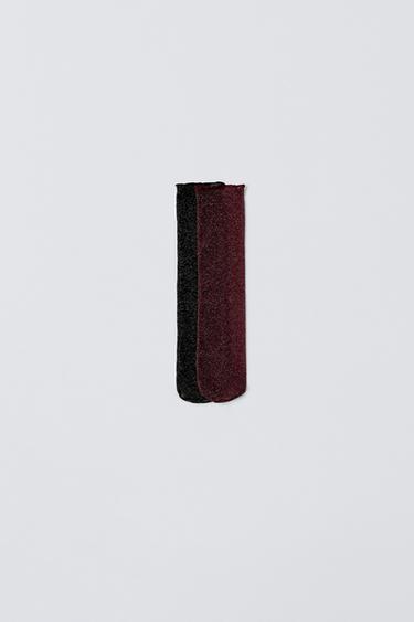  Носки Zara TWO-PACK OF SHIMMER SOCKS ZARA