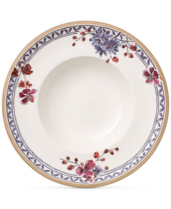 Суповая тарелка с фарфоровой оправой из коллекции Artesano Provencal Lavender Collection Villeroy & Boch