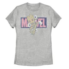 Детская футболка Guardians Of The Galaxy Groot Running с цветочным рисунком Marvel