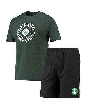 Men's Black, Kelly Green Boston Celtics T-shirt and Shorts Sleep Set Concepts Sport