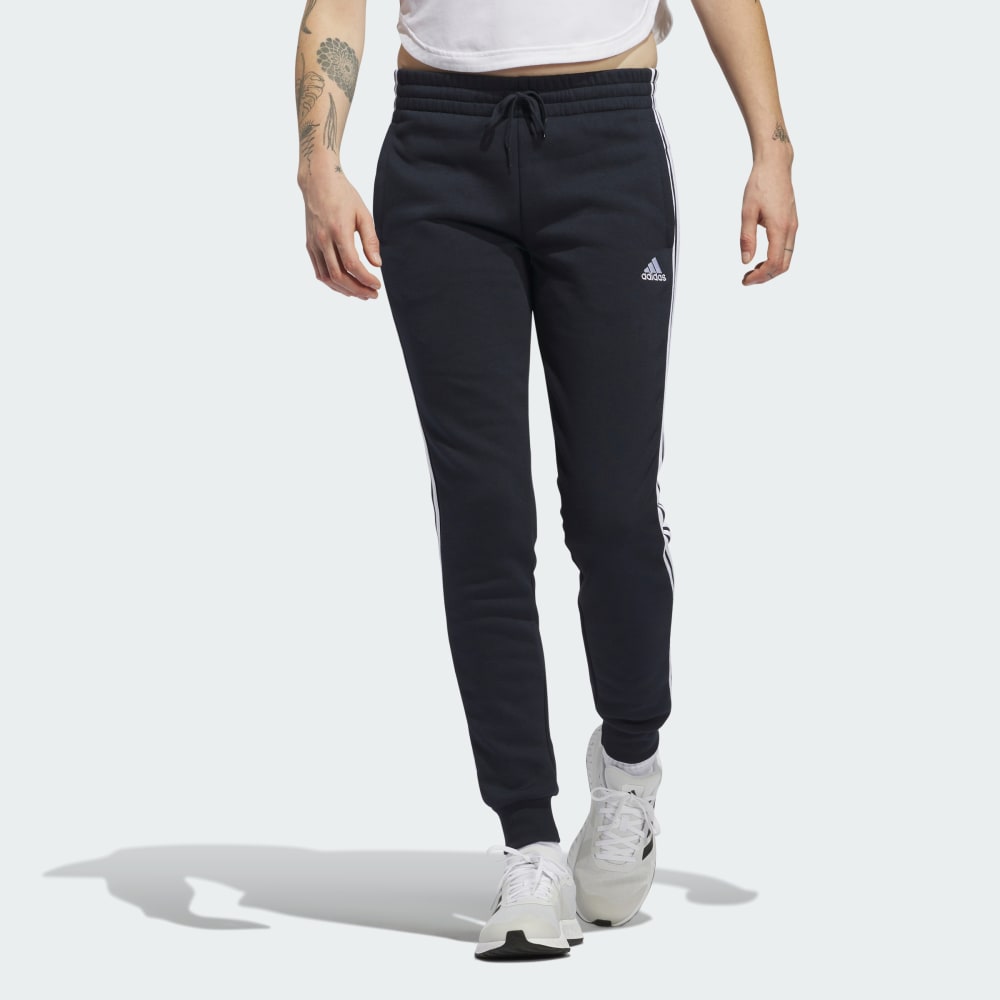Флисовые брюки с тремя полосками Essentials Adidas
