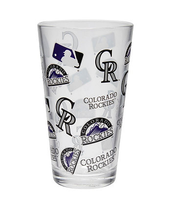 Colorado Rockies Full Wrap Pint Glass Memory Company