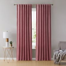 THD Maria Velvet Back Tab Rod Pocket Window Treatment Curtain Panels - Set of 2 THD