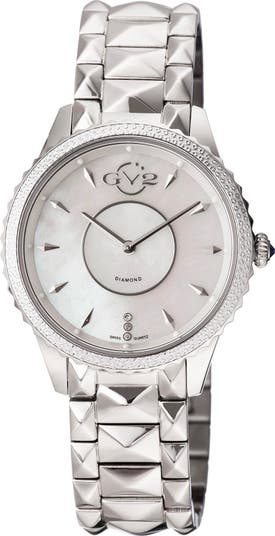 Женские кварцевые часы Carrara с бриллиантами, 38 мм, 0,012 карата Gevril
